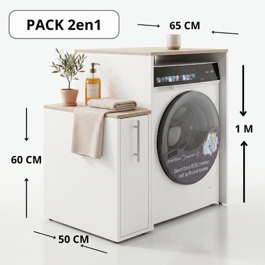 Pack protection machine a laver + chariot de rangement