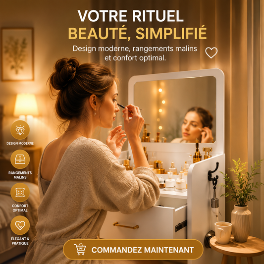 Coiffeuse 3en1